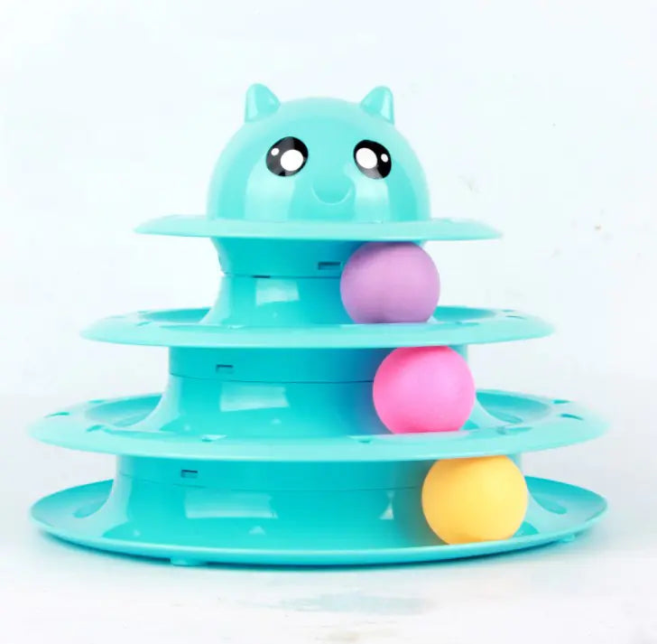 Triple-Tier Cat Play Tower