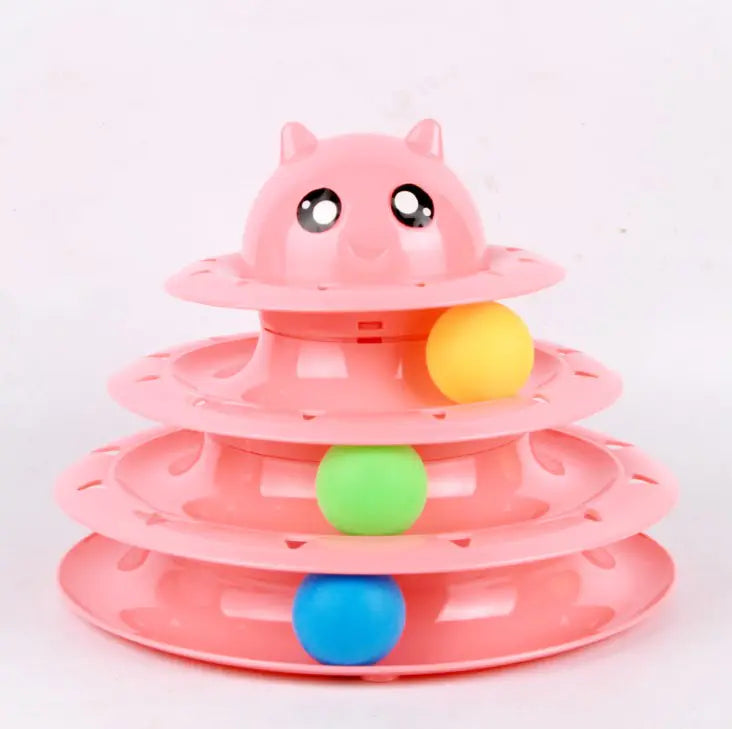 Triple-Tier Cat Play Tower