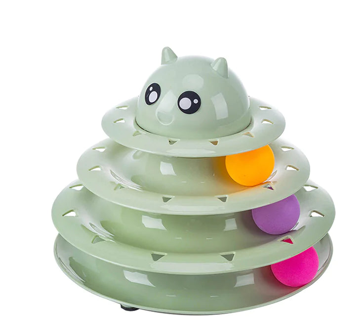 Triple-Tier Cat Play Tower