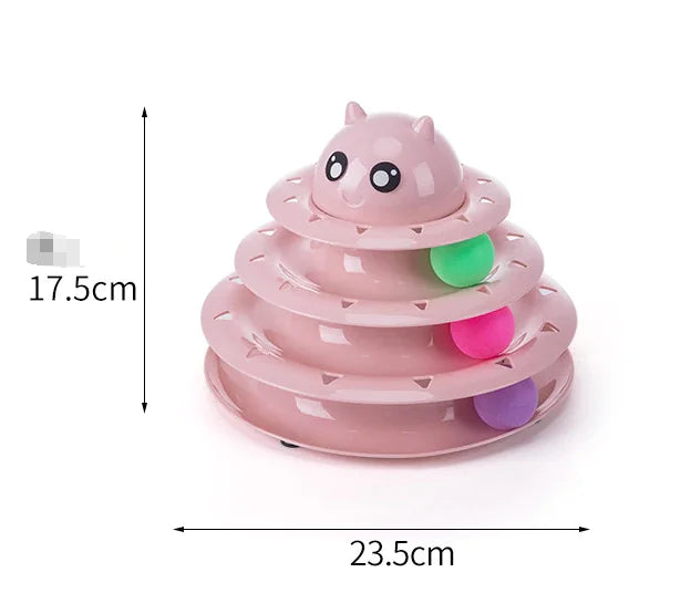 Triple-Tier Cat Play Tower