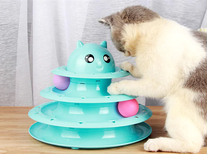 Triple-Tier Cat Play Tower